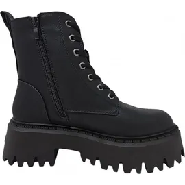 Buffalo BFL/Aspen LACE UP WARM Damenschuhe Schnürstiefel Schwarz Freizeit, Schuhgröße:39 EU - 39