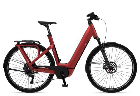 E-Bike Manufaktur 13ZEHN Wave 2023 | rot matt | 50 cm | E-Trekkingräder