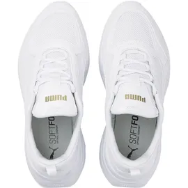 Puma Cassia Plateau Sneaker Damen white/white/team gold 42