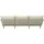 DOMO collection Ecksofa DOMO COLLECTION "Leuven modern mit schmalen Armlehnen, Breite 282 cm, L-Form", beige (creme), B:282cm H:86cm T:159cm, 100% Polyester, Sofas, Ecksofa, angenehm feste Polsterung, bodenfrei, 19 cm hohe Holzfüße