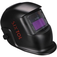 SIXTOL WELDING MASK 1 | Solar Automatisch verdunkelnd Schweißhelm | Schweißmaske | Schleif-Funktion | Breiter Schatten 4/9-13 Schweißhelm für TIG MIG ARC | Schwarz