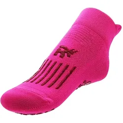 Fuchsia rutschfeste Kinder-Sportsocken für Zuhause und Schule One Size