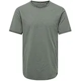 Only & Sons Herren ONSBENNE LONGY TEE NF 7822 Noos T-Shirt, Castor gray), M