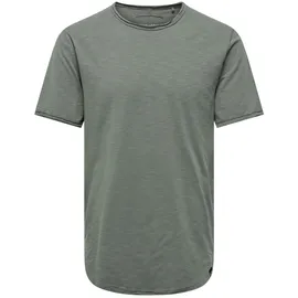 Only & Sons Herren ONSBENNE LONGY TEE NF 7822 Noos T-Shirt, Castor gray), M