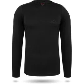 normani Outdoor Sports Merino Langarm Melbourne Schwarz XL