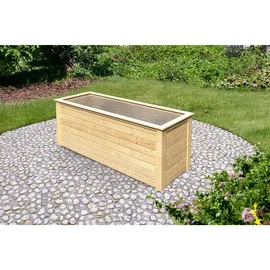 Karibu Hochbeet 28 mm 245 x 85 x 92 cm natur