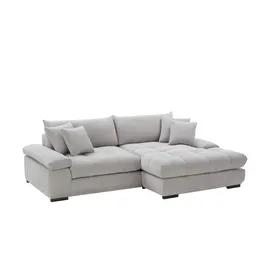 bobb Ecksofa mit trendigem Cordbezug Hella ¦ grün ¦ Maße (cm): B: 303 H: 96 T: 203