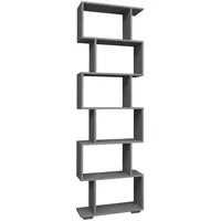 VCM Bücherregal 60 x 196,1 x 24 cm Anthrazit