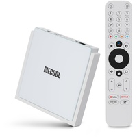 MECOOL KM2 Plus Deluxe Android TV Box, HDR 10+ 4K Dolby Vision Display, Google Netflix zertifiziert Prime Voice Assistant Video WiFi 6 Dual Band TV Box