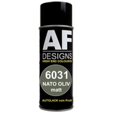 Alex Flittner Designs NATO Olive matt Spraydose RAL 6031 Spray Sprühlack Lackspray Tarnfarbe