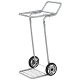 Kongamek Müllsackständer in grau 580x470x940mm Vollgummibereifung mit 50kg Tragkraft für 125l-Säcke