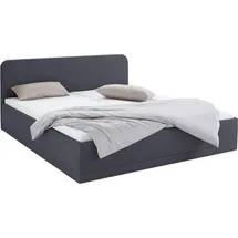 Westfalia Schlafkomfort Polsterbett, grau (anthrazit), B:210cm L:210cm, Bezug Bett: wahlweise Microfaser (100% Polyester), Strukturstoff (77% Polyester, 23% Viskose) oder Kunstleder;Bonnell-Federkernmatratze: Mischgewebe (51% Polyprophlen, 39% Polyester, 10%