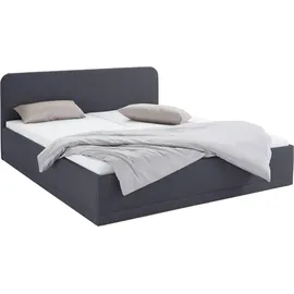 Westfalia Schlafkomfort Polsterbett, grau (anthrazit), B:210cm L:210cm, Bezug Bett: wahlweise Microfaser (100% Polyester), Strukturstoff (77% Polyester, 23% Viskose) oder Kunstleder;Bonnell-Federkernmatratze: Mischgewebe (51% Polyprophlen, 39% Polyester, 10%