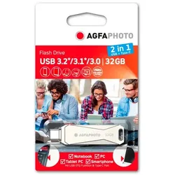 AgfaPhoto USB 3.0 2in1      32GB USB-TypeC
