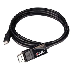 Club 3D USB Adapterkabel 1,8m Typ-C zu DisplayPort 8K60Hz HDR schwarz CAC-1557