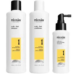 Nioxin System 1 Scalp + Hair Thickening - Haarpflege für unbehandeltes Haar Haarpflegeset 