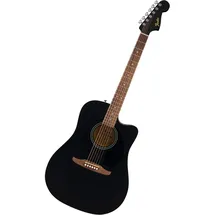 Fender California Debut Redondo Dreadnought mit Cutaway CE-Akustikgitarre, Fichtendecke, schwarzem Schlagbrett, Black