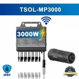 SOLAR-HOOK etm TSUN Wechselrichter 3000W TSOL-MP3000 Photovoltaik WIFI Mikrowechselrichter für Balkonkraftwerk