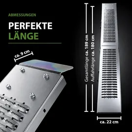 Trutzholm Auffahrrampe 189 cm 200 lg klappbar Stahl geriffelt silber 1 St.