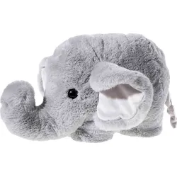 Kuscheltier HEUNEC "Kuma, Türstopper, Elefant", grau, Plüschfiguren, KinderH:30cm, Made in Germany, H:30cm
