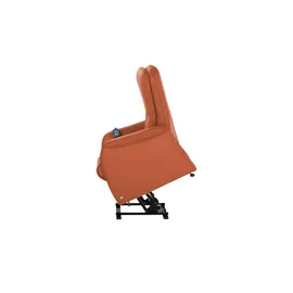 HIMOLLA Fernsehsessel 7568 Leder 83 x 114 x 93 cm Orange mit Relax-Funktion