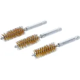 BGS Messingbürste 15 mm Antrieb Außensechskant 6,3 mm (1/4) 3-tlg.