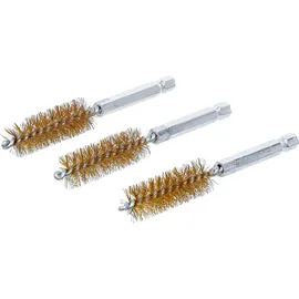 BGS Messingbürste 15 mm Antrieb Außensechskant 6,3 mm (1/4) 3-tlg.
