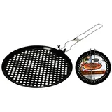 Onshop24.eu Grillpfanne gelocht und flach für Pizza - 33 cm