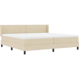 vidaXL Boxspringbett 200 x 200 cm Creme