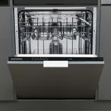 Telefunken Geschirrspüler vollintegrierbar 60 cm, Einbau Spülmaschine, 12 Maßgedecke, 6 Programme, AquaStop, GEV6012D