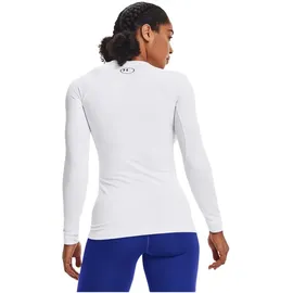 Under Armour ColdGear Authentics langarm Sportshirt Damen 100 white/black L