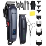 Profi Haarschneidemaschine Set, USB Wiederaufladbar Hair Clipper Haarschneider, Barttrimmer Herren, Haarschneider Herren, Barber Set.