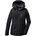 Damen Outdoorjacke Funktionsjacke mit abzippbarer Kapuze Jckt wasserdicht Winddicht atmungsaktiv 00200-schwarz 54