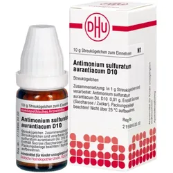ANTIMONIUM SULFURATUM aurantiacum D 10 Globuli 10 g
