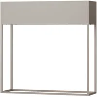 [en.casa] Blumenständer Joensuu 80x80x25cm Hellgrau