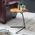 FineBuy Design Beistelltisch Ø 40 cm Couchtisch Sheesham Massivholz Metall