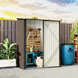 Outsunny Geräteschrank 1,61 x 0,95 m Braun