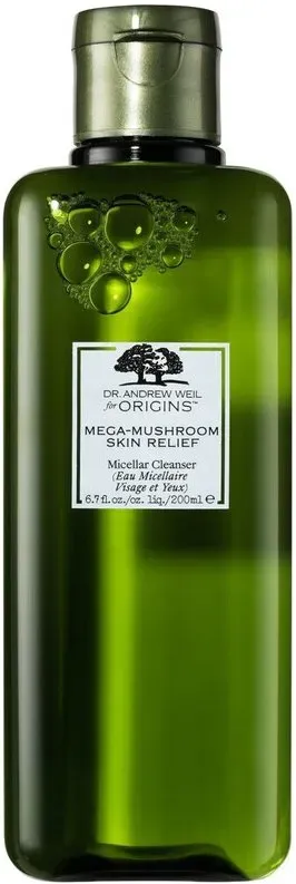Origins Dr. Andrew Weil Mega-Mushroom Mizellenwasser 200ml – Make-up Entferner & Gesichtsreinigung, beruhigend für empfindliche Haut, vegan, ohne Abspülen, mit Pilz-Extrakten