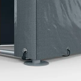 Outsunny Garagenzelt, 1,6 x 2,18 x 1,72 m Lagerzelt mit UV-Schutz, Reißverschlusstür