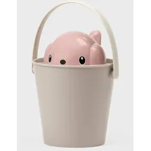 United Pets Milano Trockenfutterbehälter mit Schaufel, rosa-grau, 2-tlg.