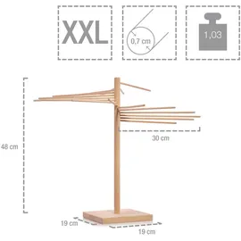 yitongfu Pastatrockner Holz braun
