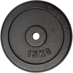 FUEL FITNESS Hantelscheibe Gusseisen 1x 15kg Innendurchmesser 30mm 15 KG