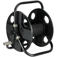 Relaxdays Schlauchtrommel 30 m grau-schwarz