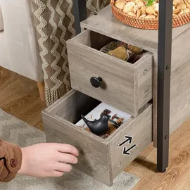 luxuskollektion Beistelltisch mit Ladestation und USB-Anschluss, Steckdose