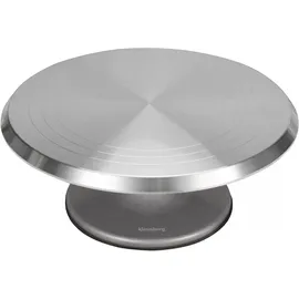 Klausberg Tortenständer mit Fuss, Cake Design Utensilien, Silber