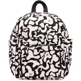 Mandarina Duck Revival Moire Rucksack Schwarz/Weiß