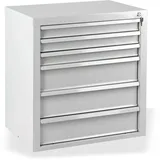 DEMA Schubladenschrank Fernando – 6 Schubladen, Aufbewahrungsschrank, Werkstattschrank – robust, langlebig, stabil – für Werkstatt, Büro, Heimwerker, Werkzeuge, Ordnung, Lagerung