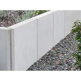 Diephaus L-Stein bewehrt Grau 130 x 100 x 70 x 12 cm