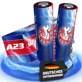 2 x Wilhelm A23 Alkaline Batterie MN21, V23GA, 23A 12V Ø10,0 x 28,3mm NEU!