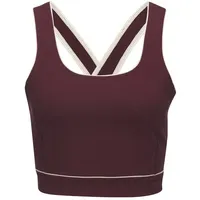 Copenhagen Studios Crop-Top Weinrot M